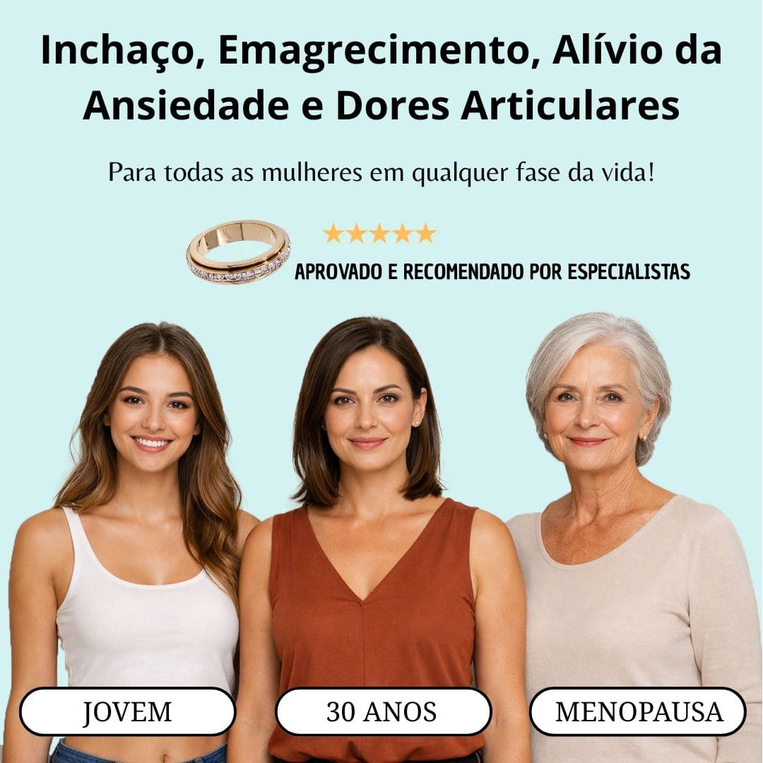 Anel Magnético Terapêutico Anti-Estresse e Dores MagTherapy