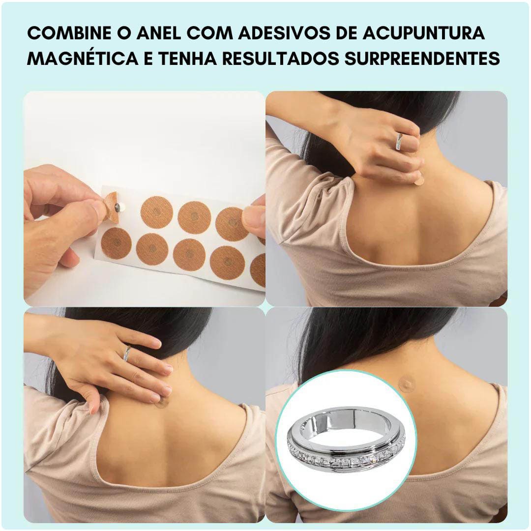 Anel Magnético Terapêutico Anti-Estresse e Dores MagTherapy